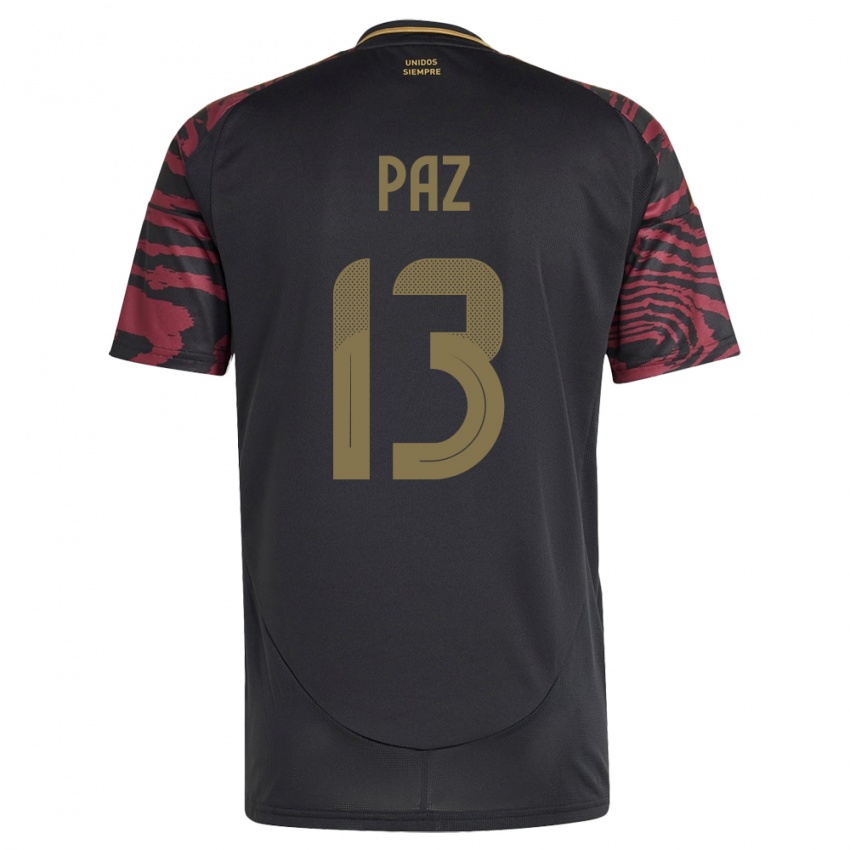 Børn Peru Braidy Paz #13 Sort Udebane Spillertrøjer 24-26 Trøje T-Shirt