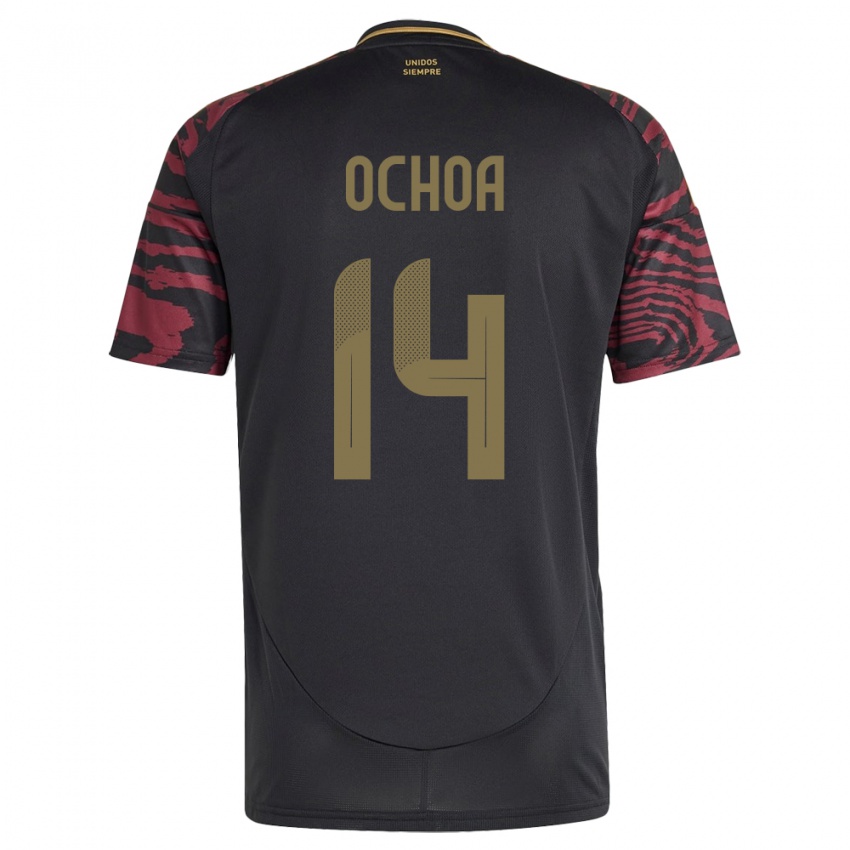 Børn Peru Victoria Ochoa #14 Sort Udebane Spillertrøjer 24-26 Trøje T-Shirt