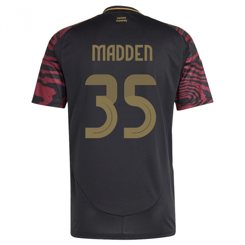 Børn Peru Savannah Madden #35 Sort Udebane Spillertrøjer 24-26 Trøje T-Shirt