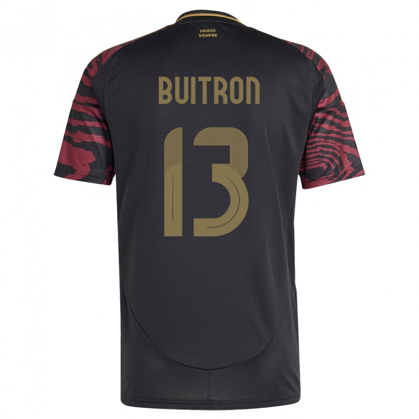 Børn Peru Alison Buitrón #13 Sort Udebane Spillertrøjer 24-26 Trøje T-Shirt