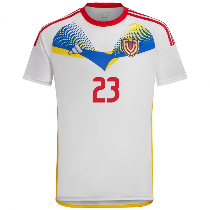 Børn Venezuela Luifer Hernández #23 Hvid Udebane Spillertrøjer 24-26 Trøje T-Shirt