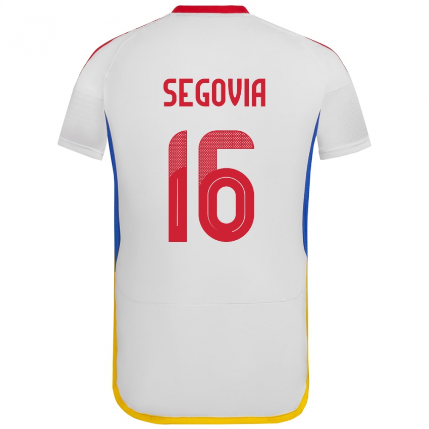 Børn Venezuela Telasco Segovia #16 Hvid Udebane Spillertrøjer 24-26 Trøje T-Shirt