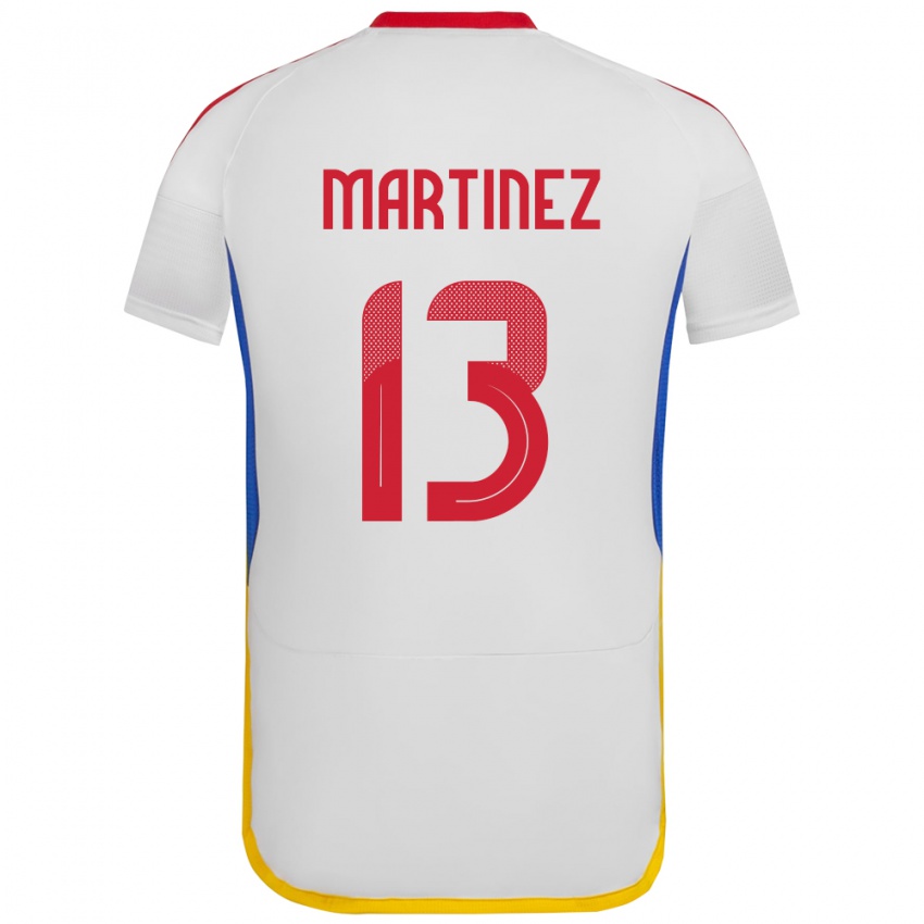 Børn Venezuela José Martínez #13 Hvid Udebane Spillertrøjer 24-26 Trøje T-Shirt