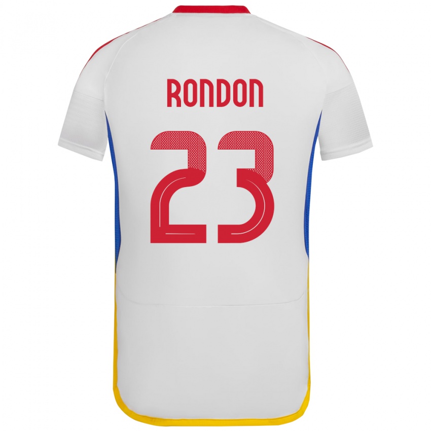 Børn Venezuela Salomón Rondón #23 Hvid Udebane Spillertrøjer 24-26 Trøje T-Shirt