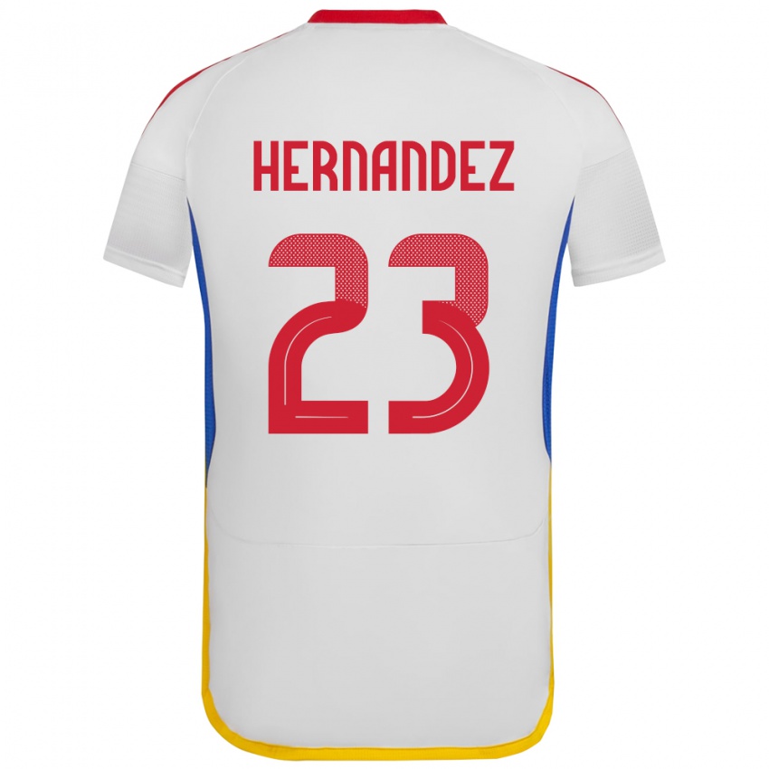 Børn Venezuela Luifer Hernández #23 Hvid Udebane Spillertrøjer 24-26 Trøje T-Shirt