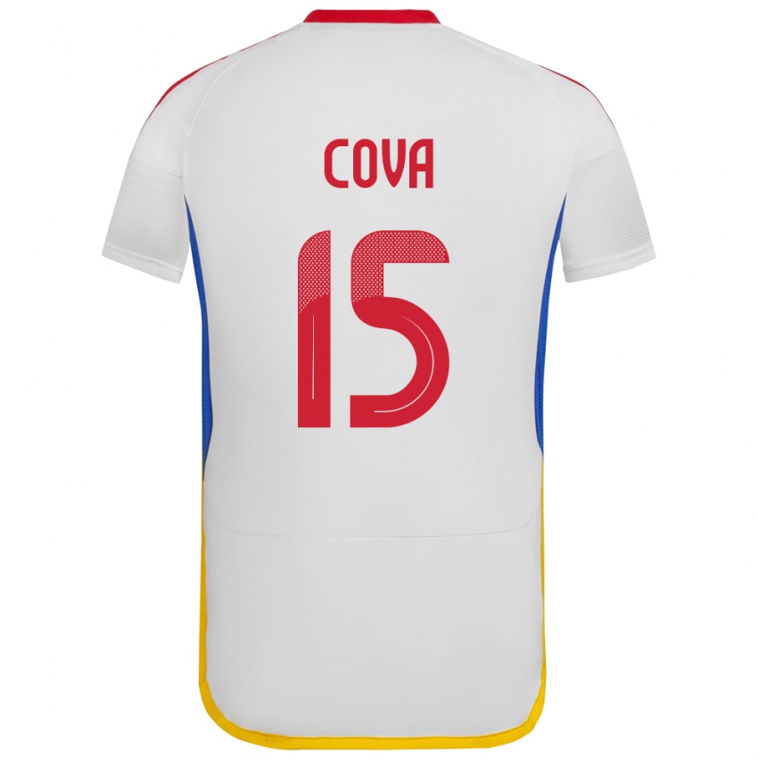 Børn Venezuela Adrián Cova #15 Hvid Udebane Spillertrøjer 24-26 Trøje T-Shirt