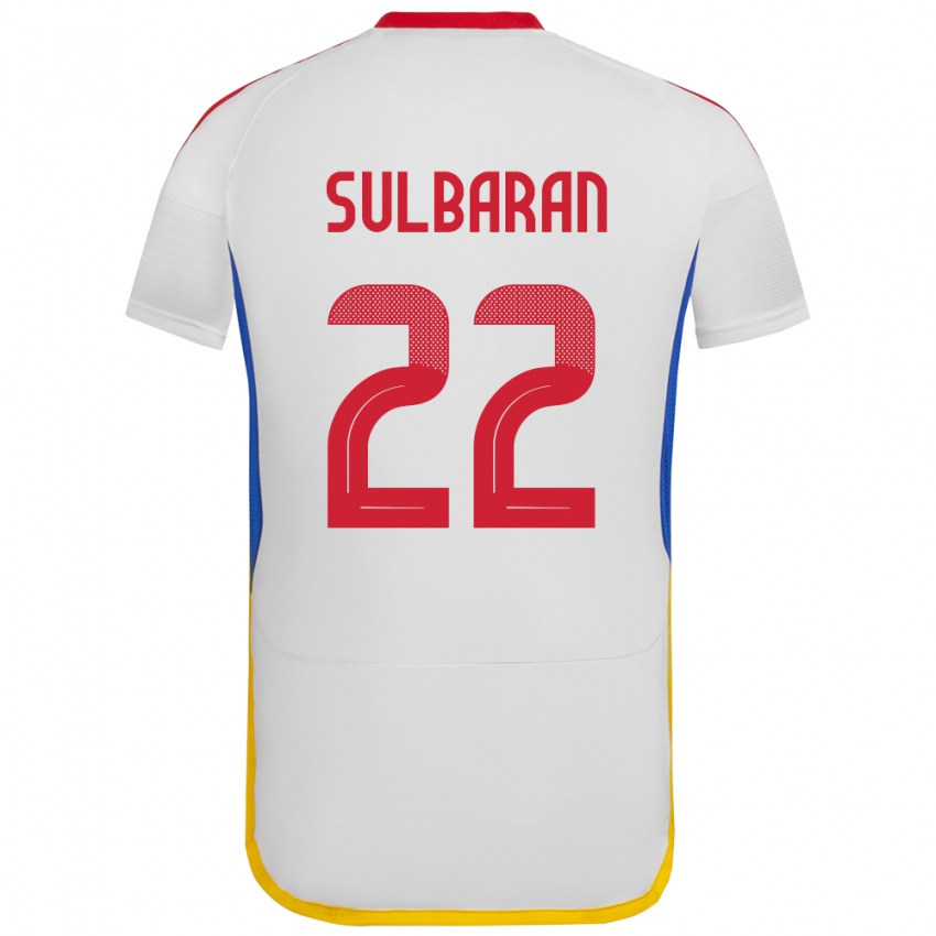 Børn Venezuela Manuel Sulbarán #22 Hvid Udebane Spillertrøjer 24-26 Trøje T-Shirt