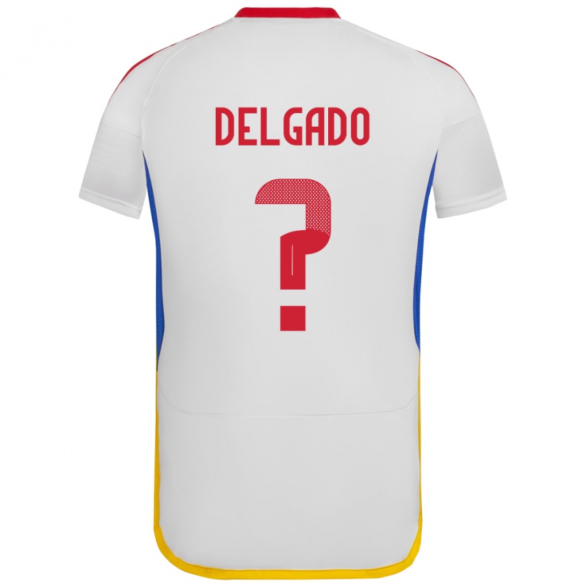 Børn Venezuela Álex Delgado #0 Hvid Udebane Spillertrøjer 24-26 Trøje T-Shirt