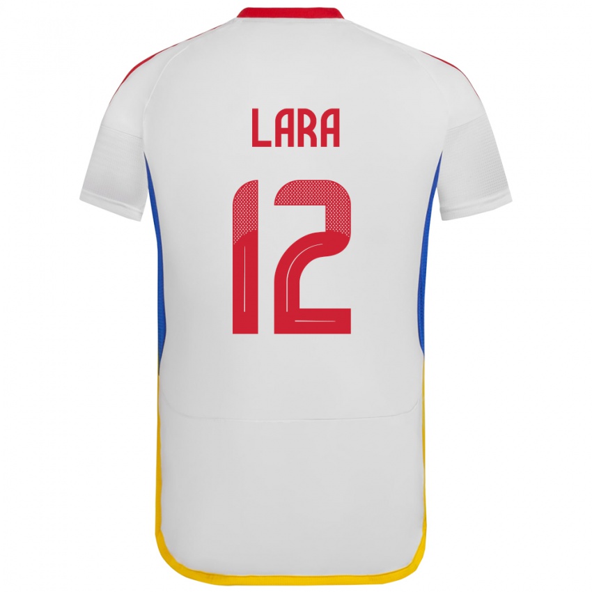 Børn Venezuela Jesús Lara #12 Hvid Udebane Spillertrøjer 24-26 Trøje T-Shirt