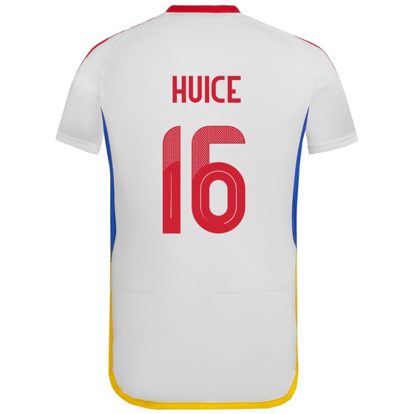 Børn Venezuela Frangel Huice #16 Hvid Udebane Spillertrøjer 24-26 Trøje T-Shirt