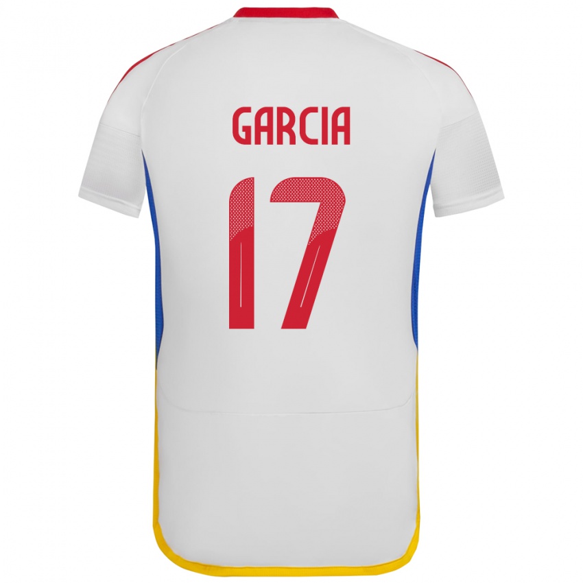 Børn Venezuela Gabriela García #17 Hvid Udebane Spillertrøjer 24-26 Trøje T-Shirt