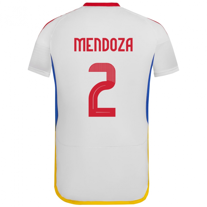 Børn Venezuela Rafanny Mendoza #2 Hvid Udebane Spillertrøjer 24-26 Trøje T-Shirt