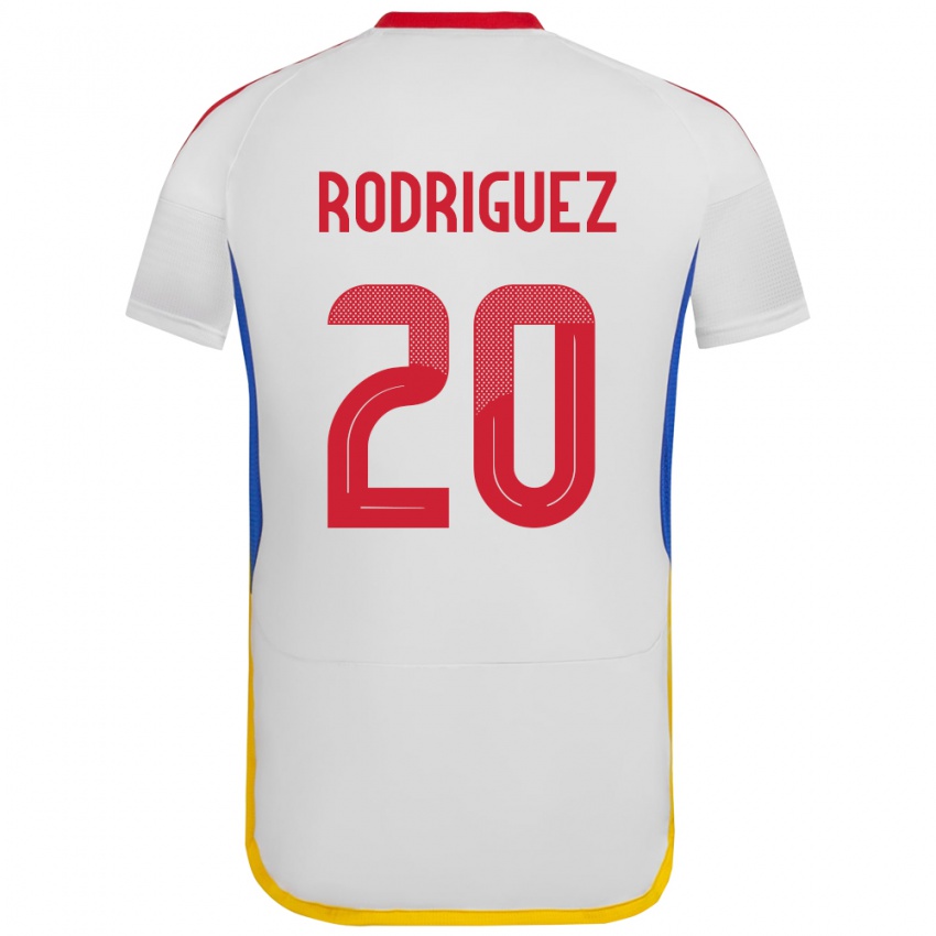 Børn Venezuela Dayana Rodríguez #20 Hvid Udebane Spillertrøjer 24-26 Trøje T-Shirt