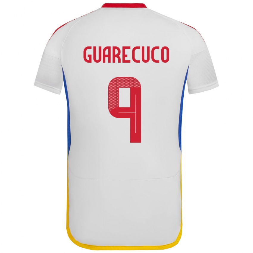 Børn Venezuela Joemar Guarecuco #9 Hvid Udebane Spillertrøjer 24-26 Trøje T-Shirt