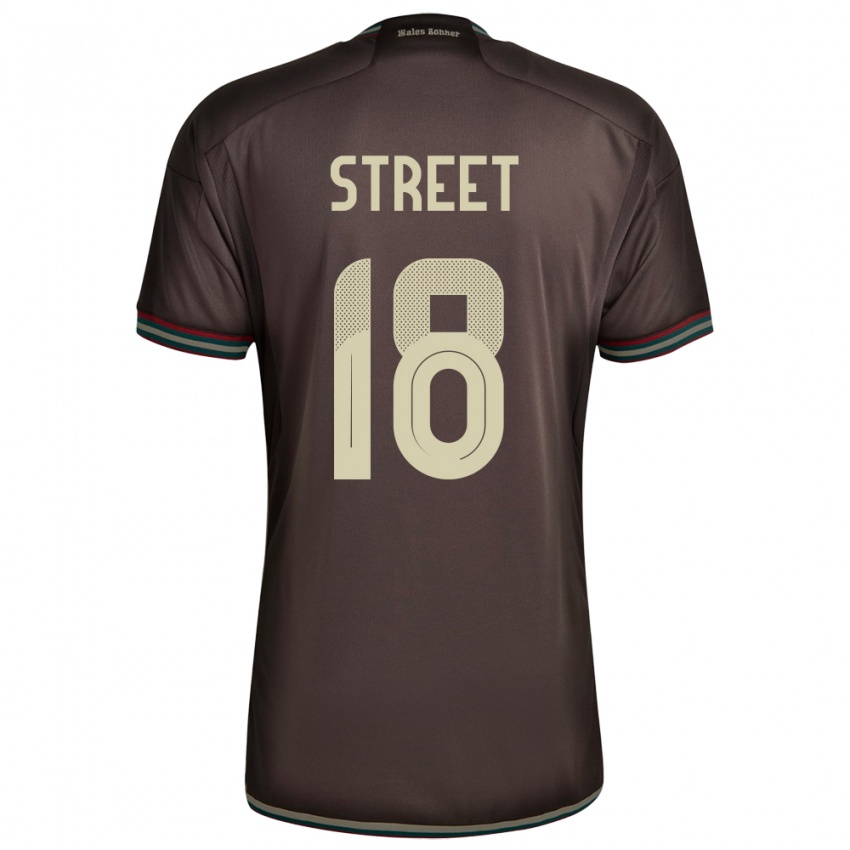 Børn Jamaica Sydnie Street #18 Nat Brun Udebane Spillertrøjer 24-26 Trøje T-Shirt