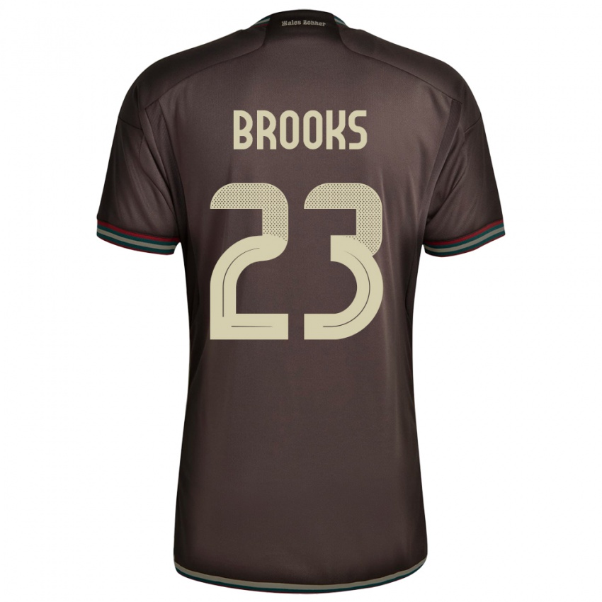 Børn Jamaica Liya Brooks #23 Nat Brun Udebane Spillertrøjer 24-26 Trøje T-Shirt