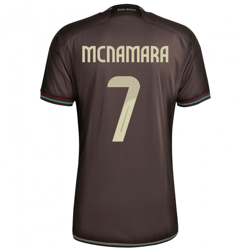 Børn Jamaica Peyton Mcnamara #7 Nat Brun Udebane Spillertrøjer 24-26 Trøje T-Shirt
