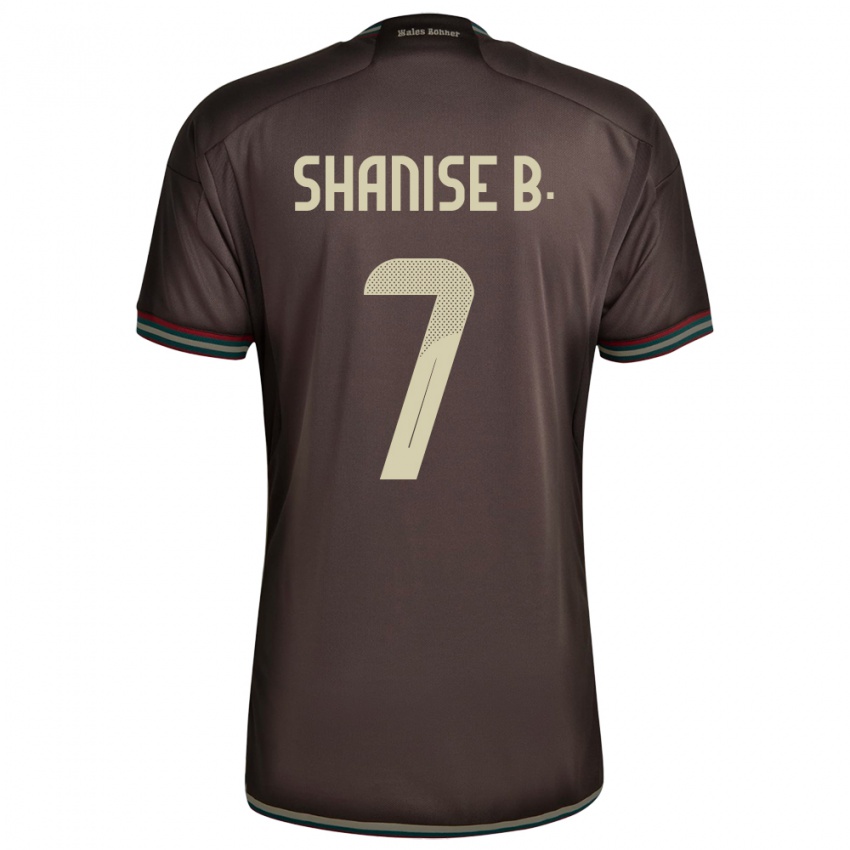 Børn Jamaica Shanise Buckley #7 Nat Brun Udebane Spillertrøjer 24-26 Trøje T-Shirt