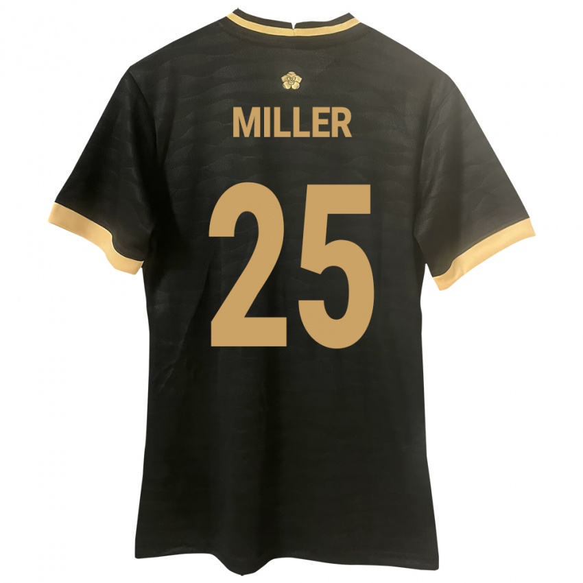 Børn Panama Roderick Miller #25 Sort Udebane Spillertrøjer 24-26 Trøje T-Shirt