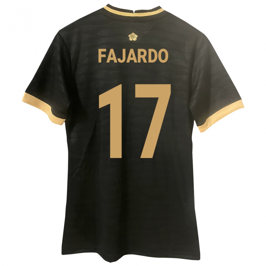 Børn Panama José Fajardo #17 Sort Udebane Spillertrøjer 24-26 Trøje T-Shirt