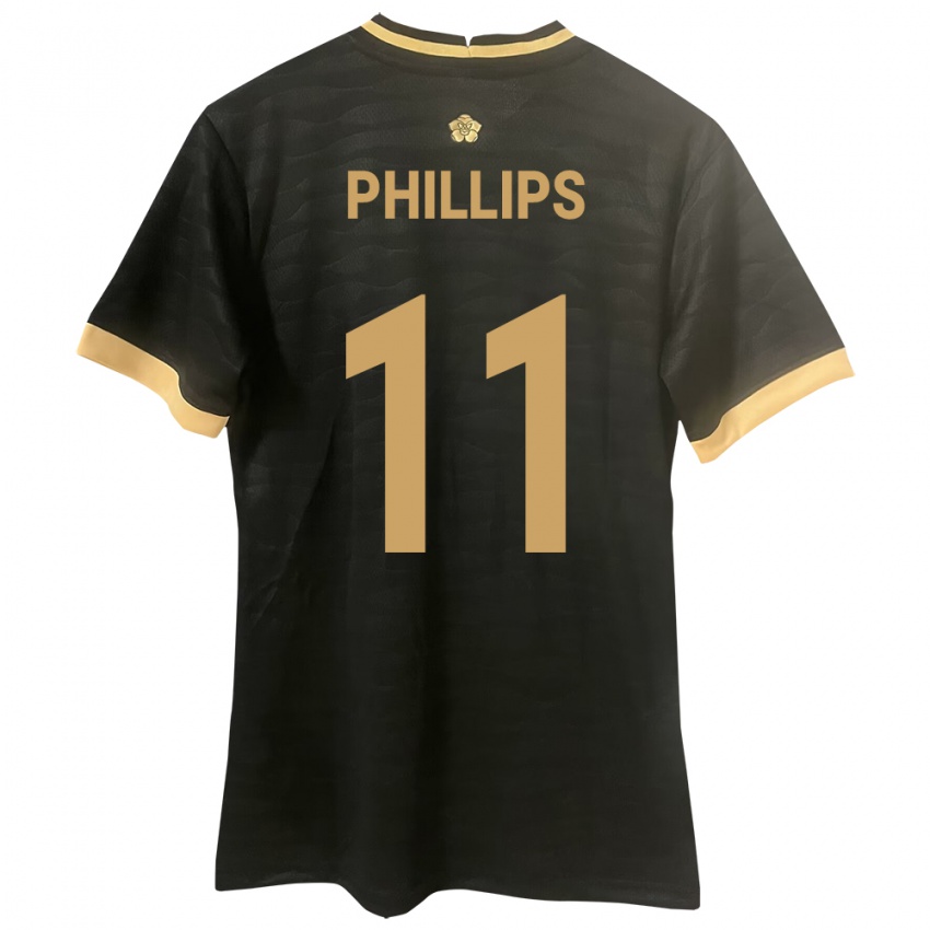 Børn Panama Ricardo Phillips #11 Sort Udebane Spillertrøjer 24-26 Trøje T-Shirt