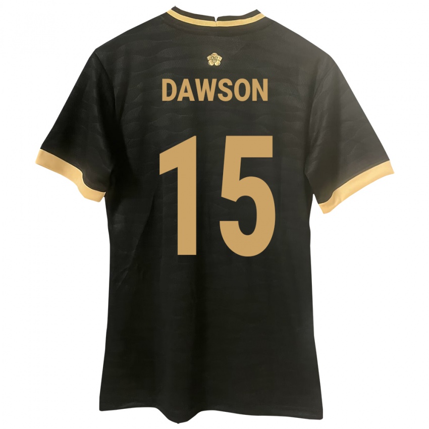 Børn Panama Didier Dawson #15 Sort Udebane Spillertrøjer 24-26 Trøje T-Shirt