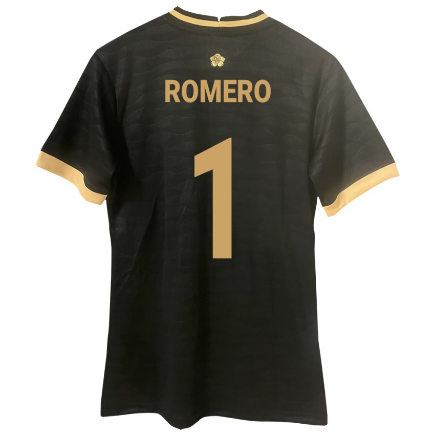 Børn Panama Manuel Romero #1 Sort Udebane Spillertrøjer 24-26 Trøje T-Shirt