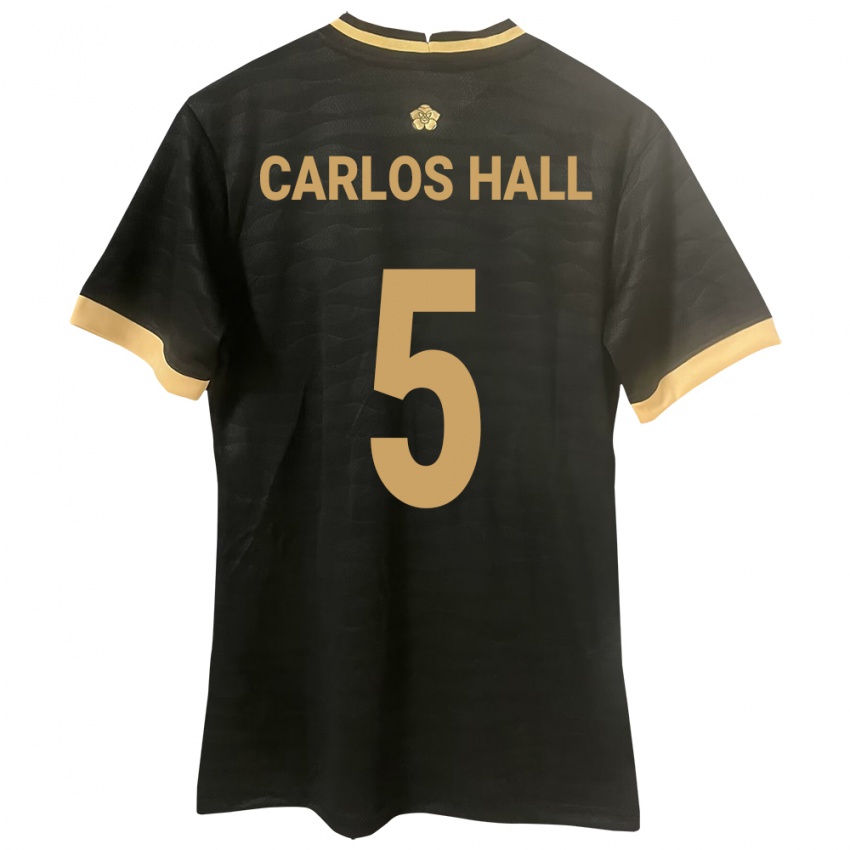 Børn Panama Juan Carlos Hall #5 Sort Udebane Spillertrøjer 24-26 Trøje T-Shirt