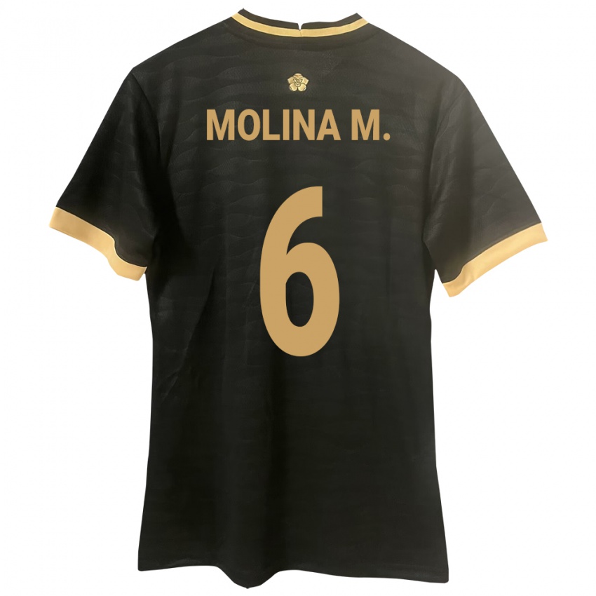 Børn Panama Mariana Molina #6 Sort Udebane Spillertrøjer 24-26 Trøje T-Shirt