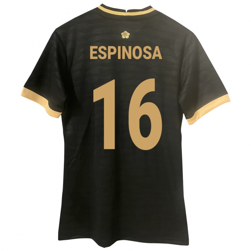 Børn Panama Rebeca Espinosa #16 Sort Udebane Spillertrøjer 24-26 Trøje T-Shirt