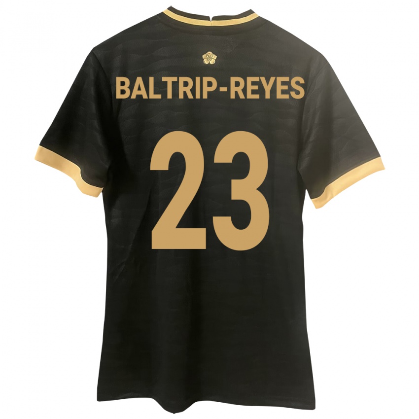 Børn Panama Carina Baltrip-Reyes #23 Sort Udebane Spillertrøjer 24-26 Trøje T-Shirt