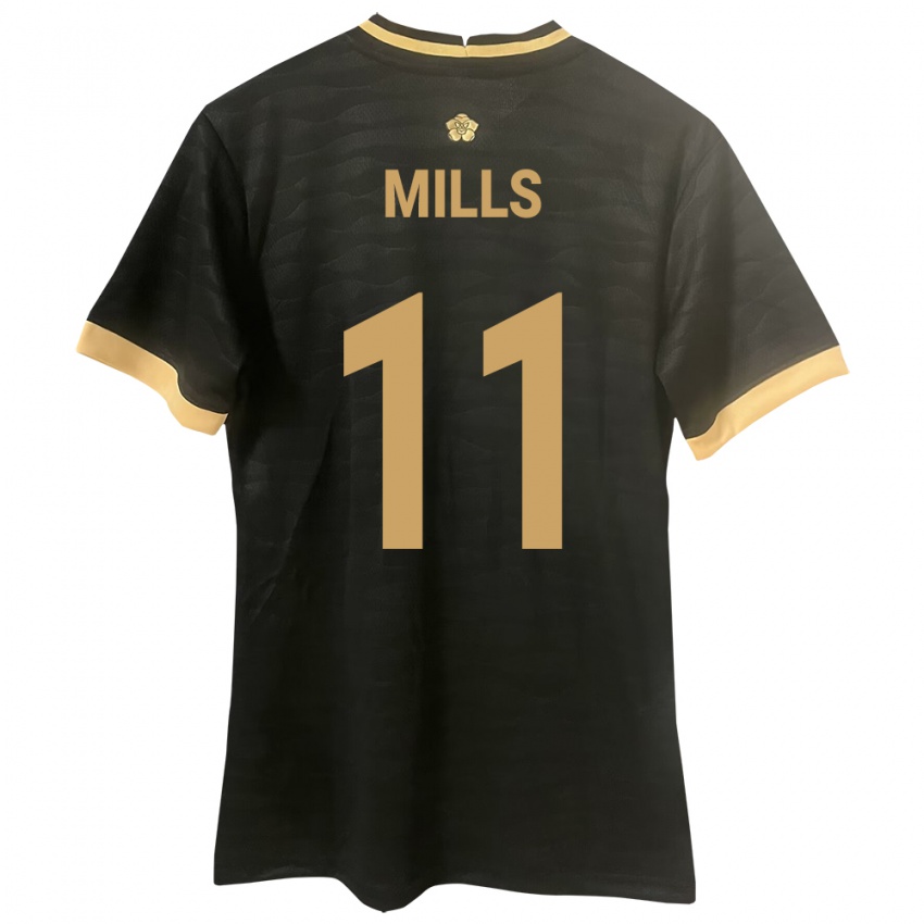 Børn Panama Natalia Mills #11 Sort Udebane Spillertrøjer 24-26 Trøje T-Shirt