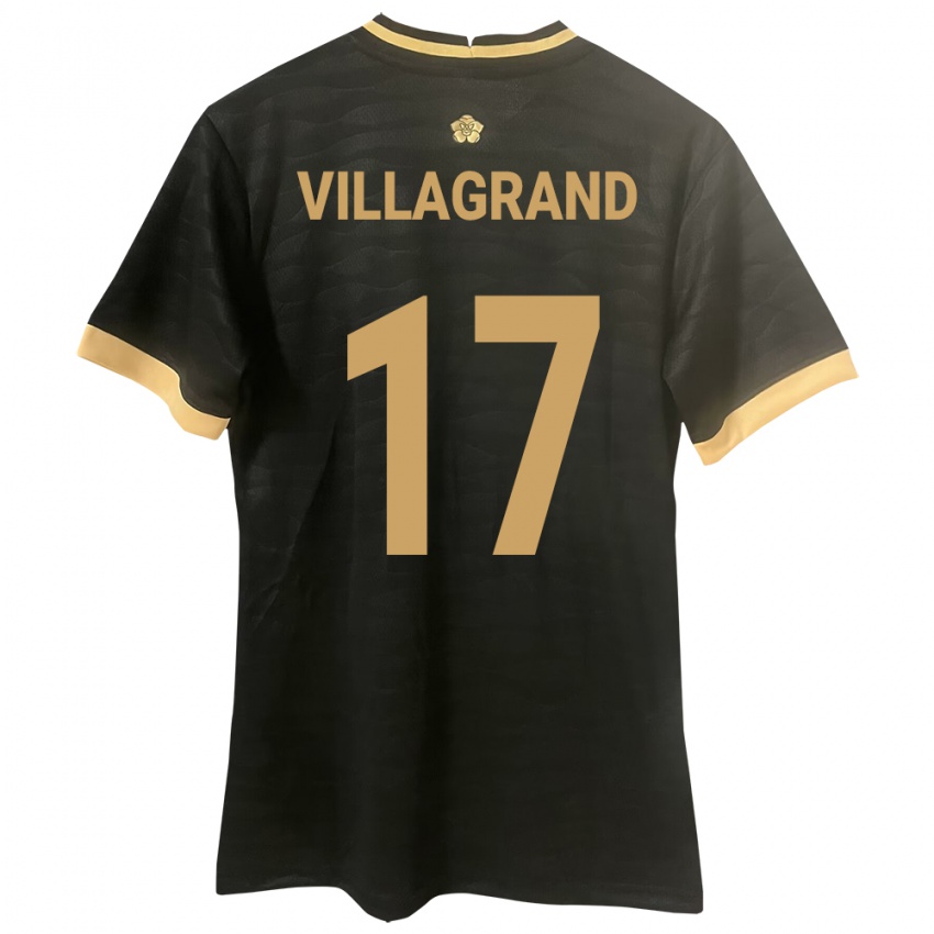 Børn Panama Gabriela Villagrand #17 Sort Udebane Spillertrøjer 24-26 Trøje T-Shirt