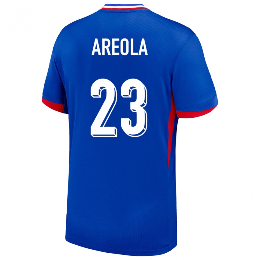 Mænd Frankrig Alphonse Areola #23 Blå Hjemmebane Spillertrøjer 24-26 Trøje T-Shirt