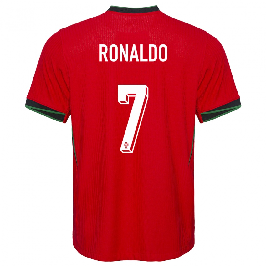 Mænd Portugal Cristiano Ronaldo #7 Rød Hjemmebane Spillertrøjer 24-26 Trøje T-Shirt