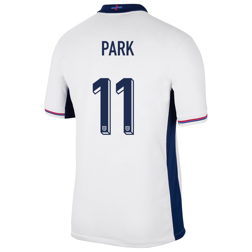 Mænd England Jess Park #11 Hvid Hjemmebane Spillertrøjer 24-26 Trøje T-Shirt