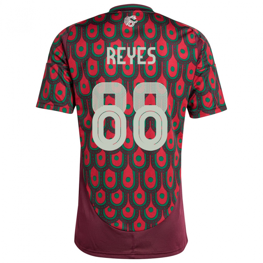 Mænd Mexico Maricarmen Reyes #88 Rødbrun Hjemmebane Spillertrøjer 24-26 Trøje T-Shirt