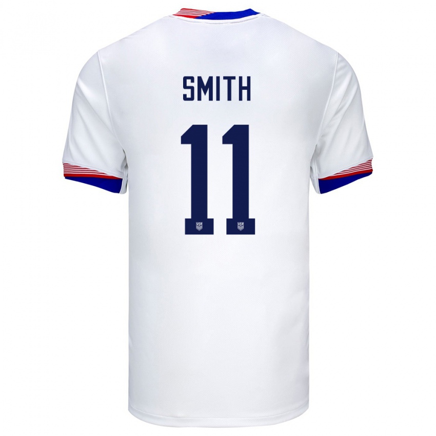 Mænd Usa Sophia Smith #11 Hvid Hjemmebane Spillertrøjer 24-26 Trøje T-Shirt