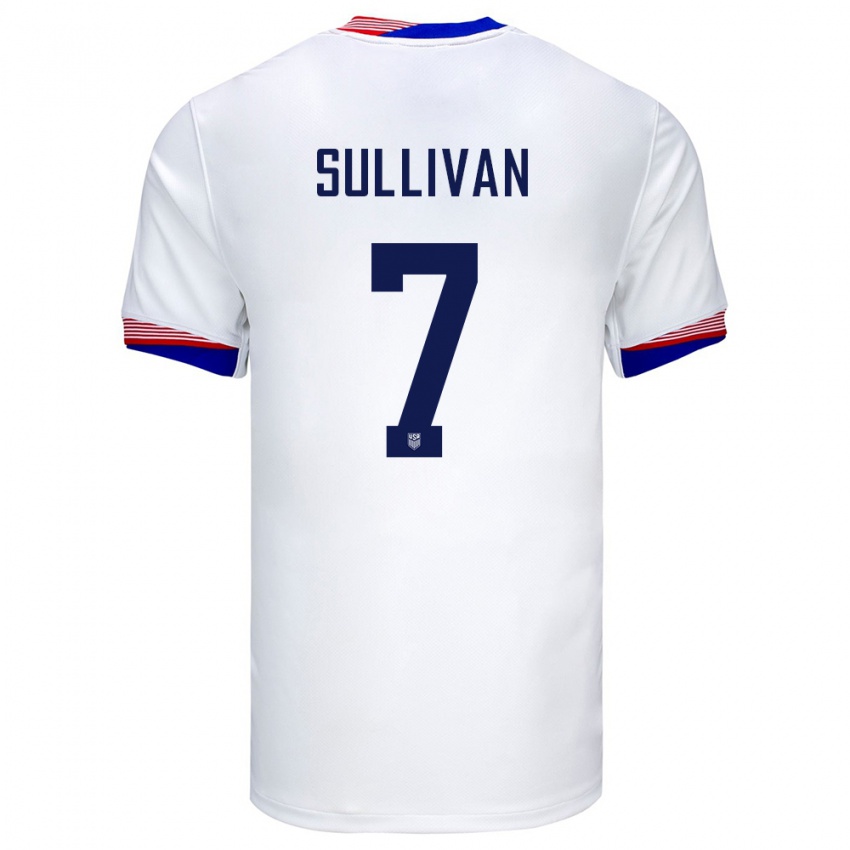 Mænd Usa Quinn Sullivan #7 Hvid Hjemmebane Spillertrøjer 24-26 Trøje T-Shirt