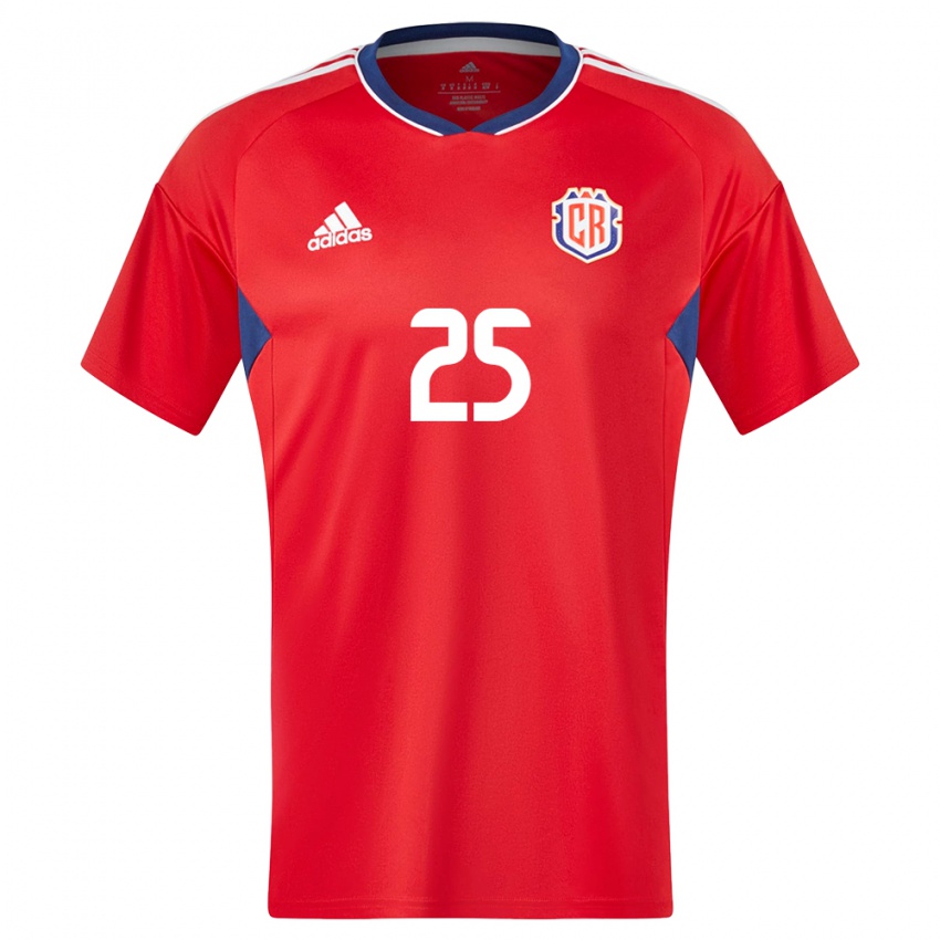 Mænd Costa Rica Anthony Hernandez #25 Rød Hjemmebane Spillertrøjer 24-26 Trøje T-Shirt