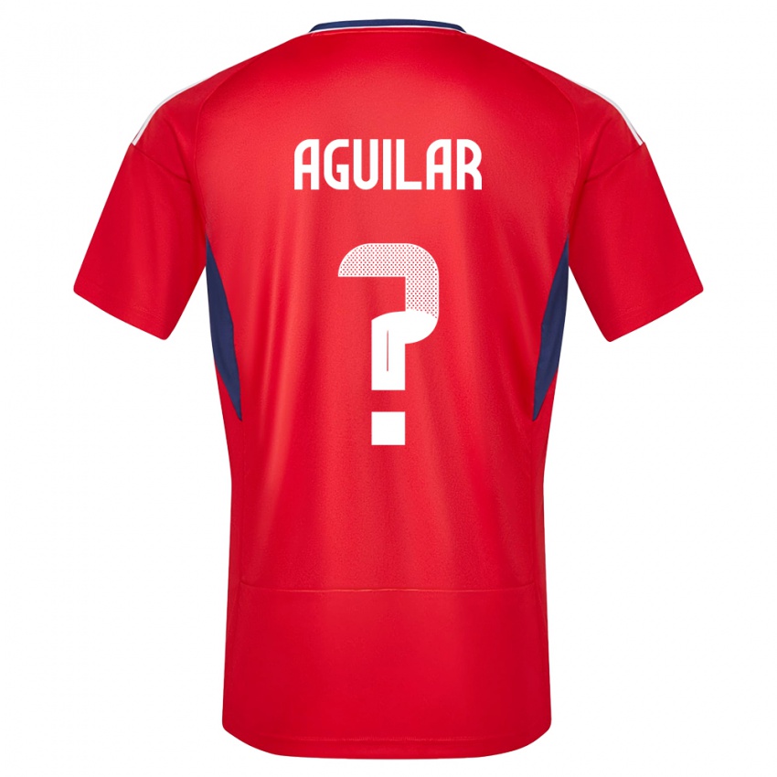 Mænd Costa Rica Deylan Aguilar #0 Rød Hjemmebane Spillertrøjer 24-26 Trøje T-Shirt