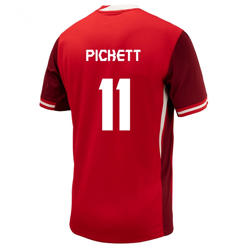 Mænd Canada Victoria Pickett #11 Rød Hjemmebane Spillertrøjer 24-26 Trøje T-Shirt