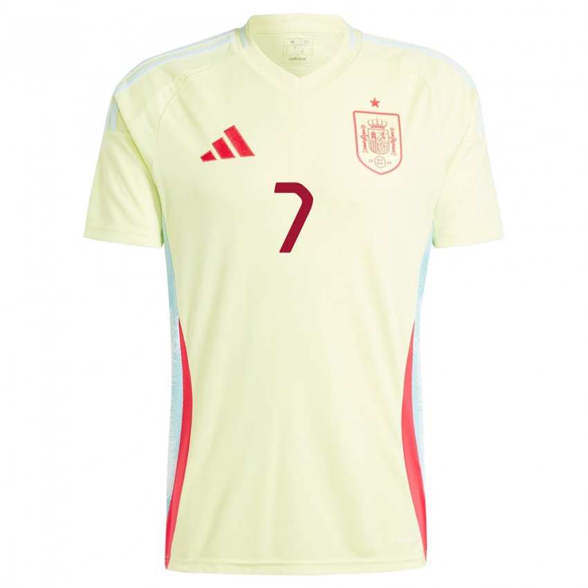 Mænd Spanien Rosa Marquez #7 Gul Udebane Spillertrøjer 24-26 Trøje T-Shirt