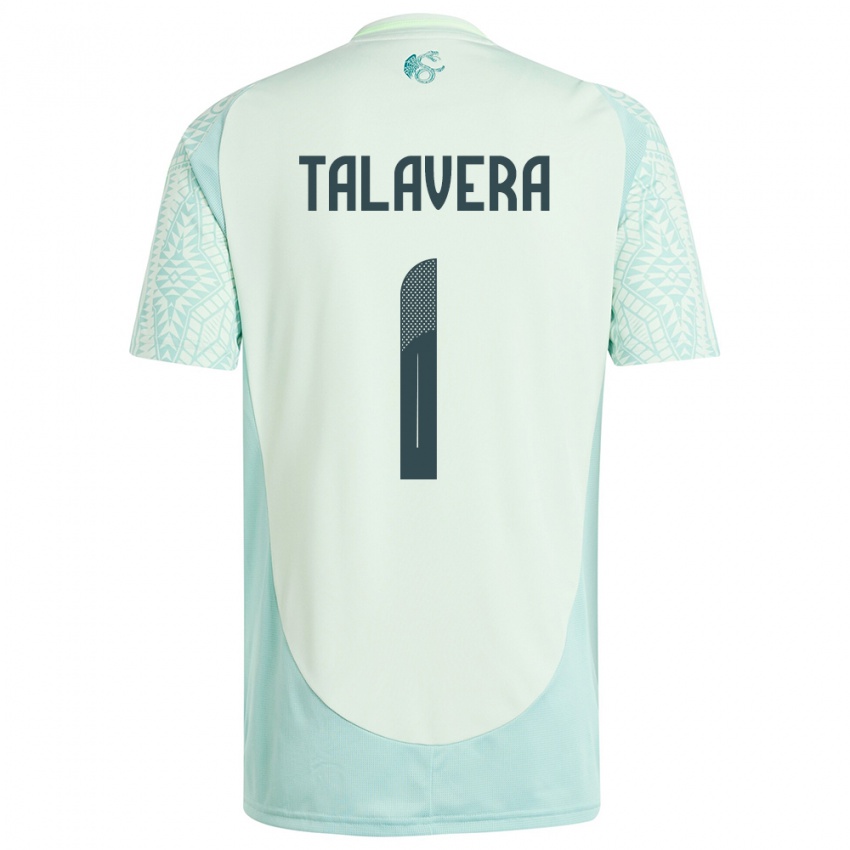 Mænd Mexico Alfredo Talavera #1 Linen Grøn Udebane Spillertrøjer 24-26 Trøje T-Shirt