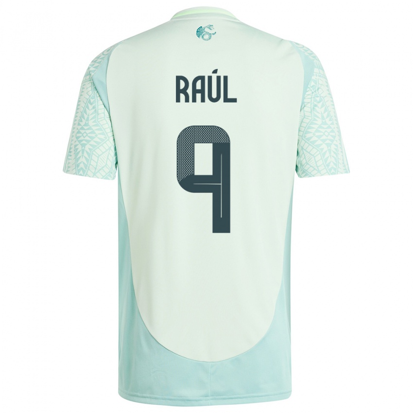 Mænd Mexico Raul Jimenez #9 Linen Grøn Udebane Spillertrøjer 24-26 Trøje T-Shirt