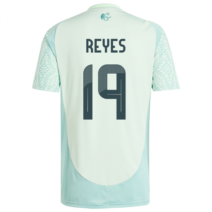 Mænd Mexico Israel Reyes #19 Linen Grøn Udebane Spillertrøjer 24-26 Trøje T-Shirt