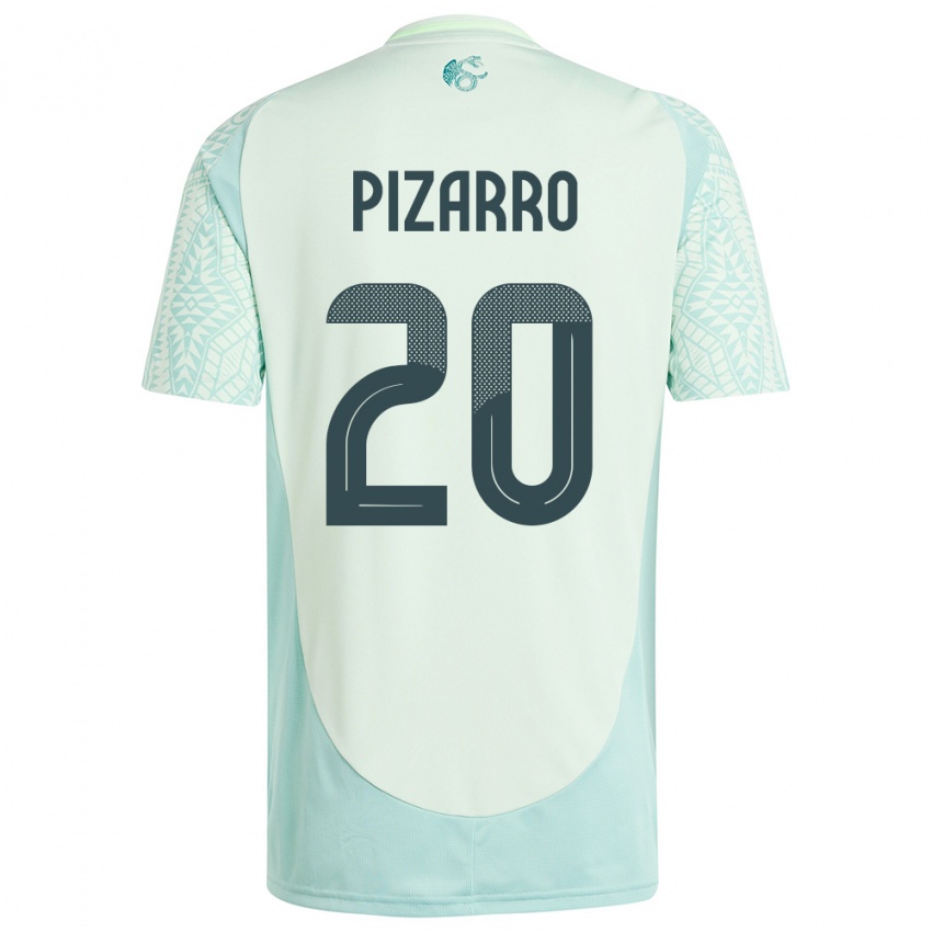 Mænd Mexico Rodolfo Pizarro #20 Linen Grøn Udebane Spillertrøjer 24-26 Trøje T-Shirt