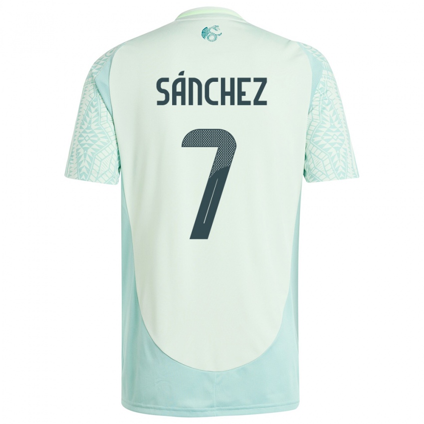 Mænd Mexico Maria Sanchez #7 Linen Grøn Udebane Spillertrøjer 24-26 Trøje T-Shirt
