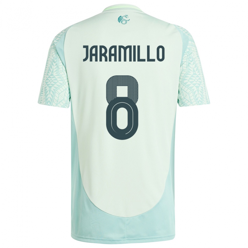 Mænd Mexico Carolina Jaramillo #8 Linen Grøn Udebane Spillertrøjer 24-26 Trøje T-Shirt