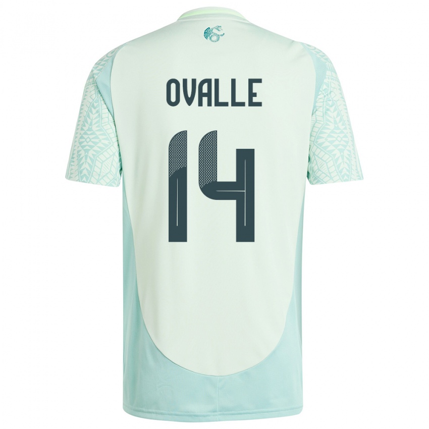 Mænd Mexico Jacqueline Ovalle #14 Linen Grøn Udebane Spillertrøjer 24-26 Trøje T-Shirt